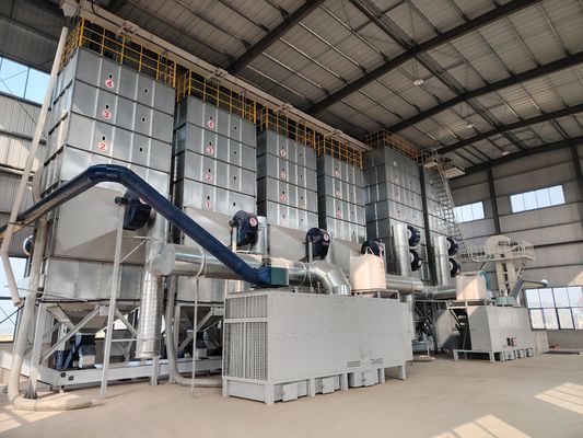 Μείωση του ποσοστού θραύσης με μικρό στεγνωτήρα σιτηρών που χρησιμοποιεί θέρμανση με καθαρό αέρα και χαμηλή κατανάλωση καυσίμου 35-60kg/h